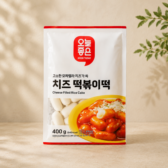 오늘좋은 치즈 떡볶이떡 (400G), 10개, 400g