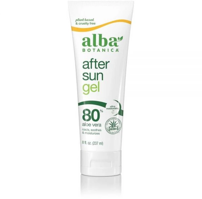Alba Botanica 알로에 베라 젤 얼굴과 몸을 위한 쿨링 애프터 썬 트리트먼트 순도 인증 80% 알로에 베라 젤 포뮬러 236.6ml(8온스) 튜브(포장은 다를 수, 1, 237ml - 쿠팡