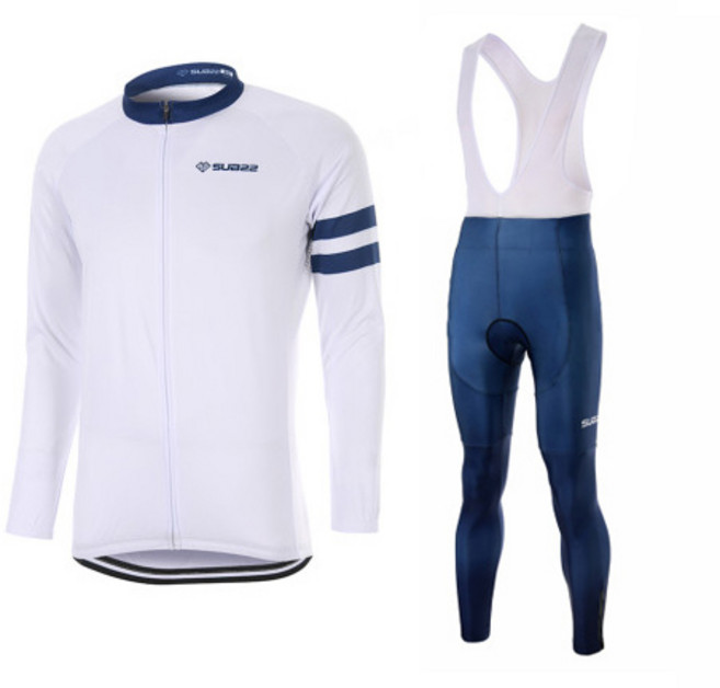 서브22 남자 자전거 라이딩복 세트 화이트블루