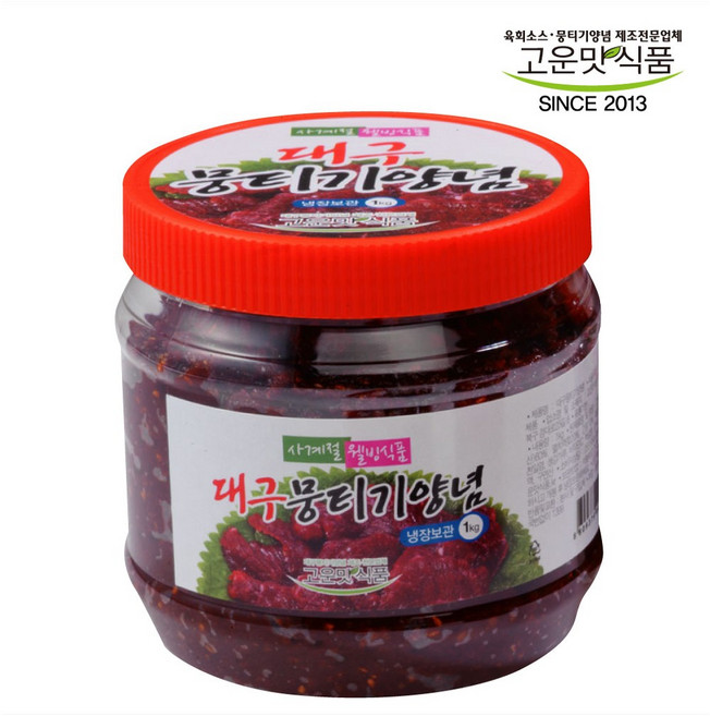 고운맛식품/대구뭉티기양념소스1kg(업소용), 1kg, 1개