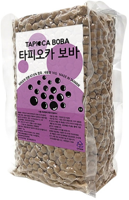 네이쳐티 타피오카 보바 2.0 타피오카펄, 1kg, 1개입, 1개