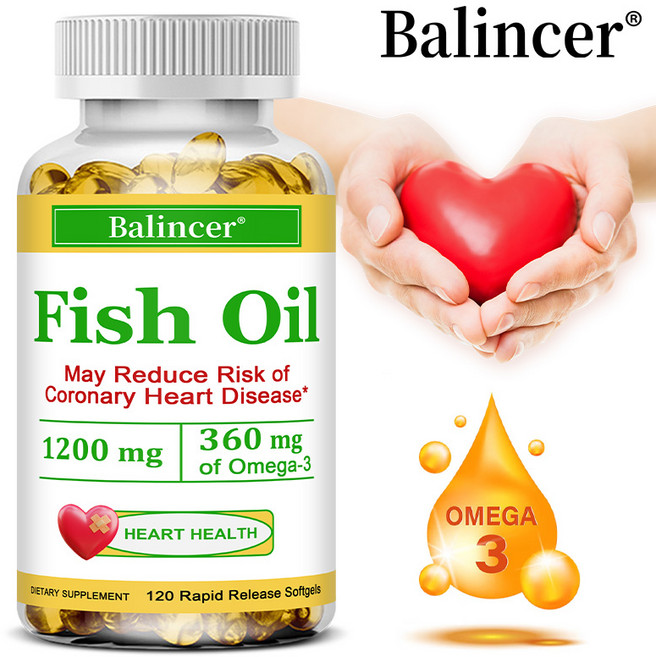 오메가3 오메가3 캡슐 - DHA와 EPA 함유 - 뇌 신경계통 심혈관 피부건강 항산화 지원, 2개, 60회분