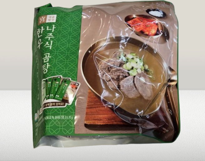 [코스트코] 궁 한우 나주식 곰탕 1500G + 30G (와사비간장소스) 아이스박스포장 냉장식품, 1.53kg, 1개