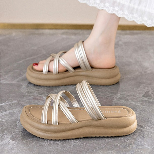 Modern Fashion 여성 심플한 뮬 슬리퍼 발편한 샌들 F62