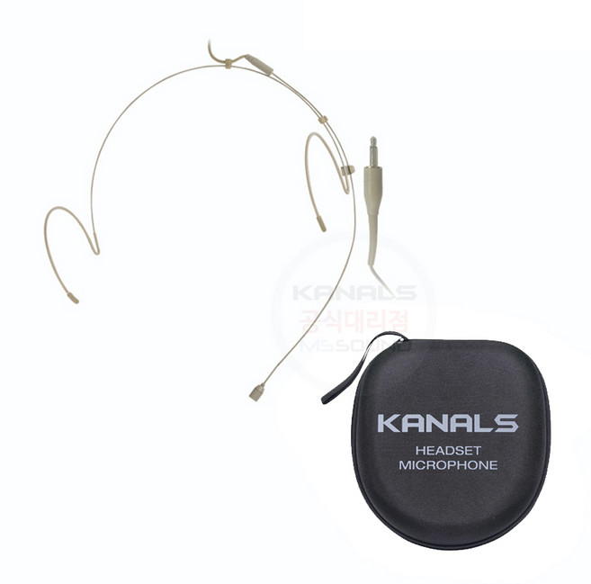 무선마이크용 카날스 미니 3.5핀 3.5파이 살색 얇은 헤드셋마이크 BKH20 헤드마이크 이어마이크