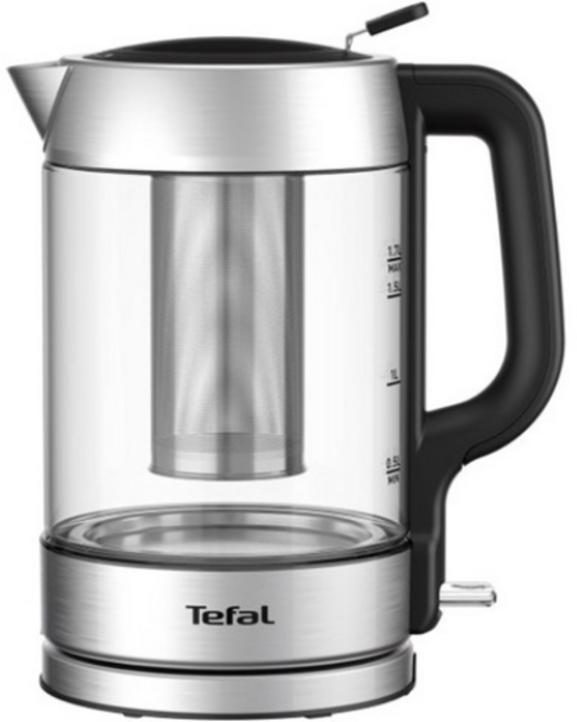 테팔 유리 무선주전자 노베오 1.7L BJ773DKR, ((BJ773DKR 실버))