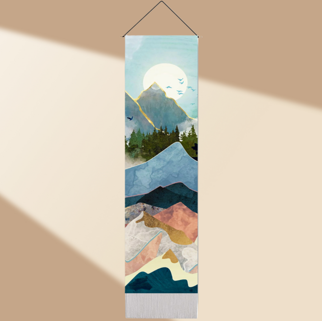 산수화 패브릭 포스터 세로형 ALLBANGMALL, 옵션 04