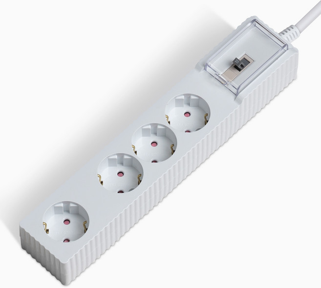 파워존 4000W 국산 고용량 웨이브 멀티탭 과부하차단 4구 50cm 1.5m 3m 5m 7m, 과부하차단 4구 1.5m화이트,, 1개