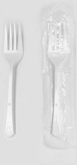 엠엔피 위생포크 개별포장 백색, 2000개, 1개