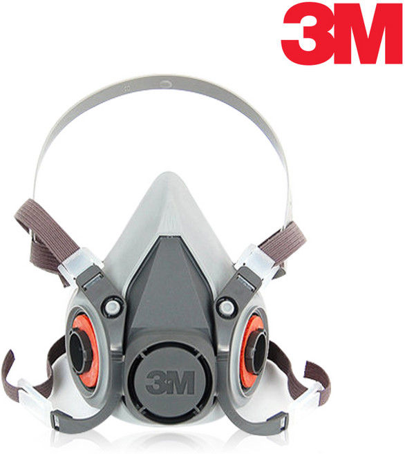 3M 6200 반면형면체 6000시리즈 안전용품, 3M 반면형 마스크 6200, 1개