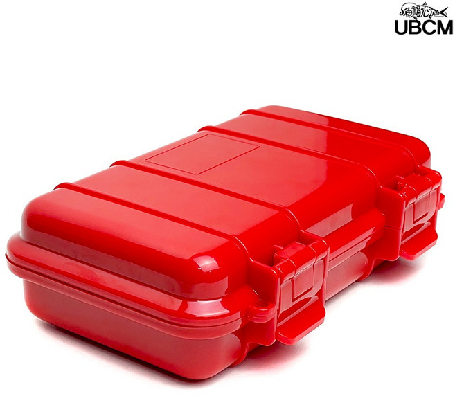 방수 하드 쿠션 케이스 ABS소재 태클박스 타이라바 메탈지그, 레드, 1개