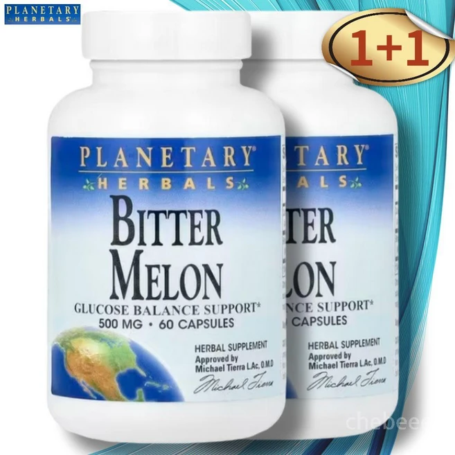 Planetary Herbals 비터 멜론 추출 여주 500mg (정당 250mg) Bitter Melon, 2개, 60정 - 쿠팡