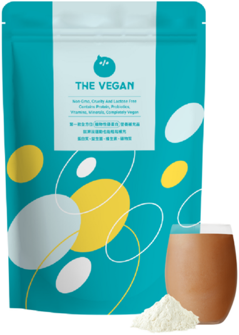 樂維根 THE VEGAN 麵茶大豆蛋白飲, 1kg, 1包