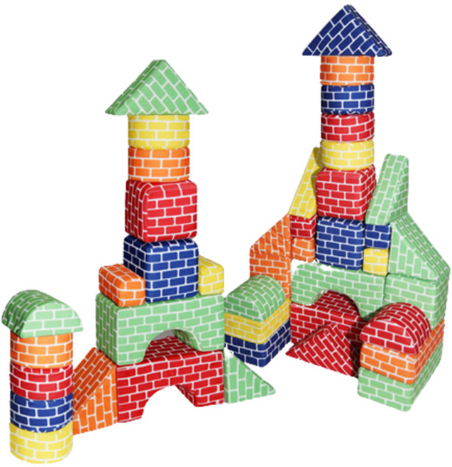 꼬마천사 스펀지 도형 벽돌블럭 블록 26p, 1개