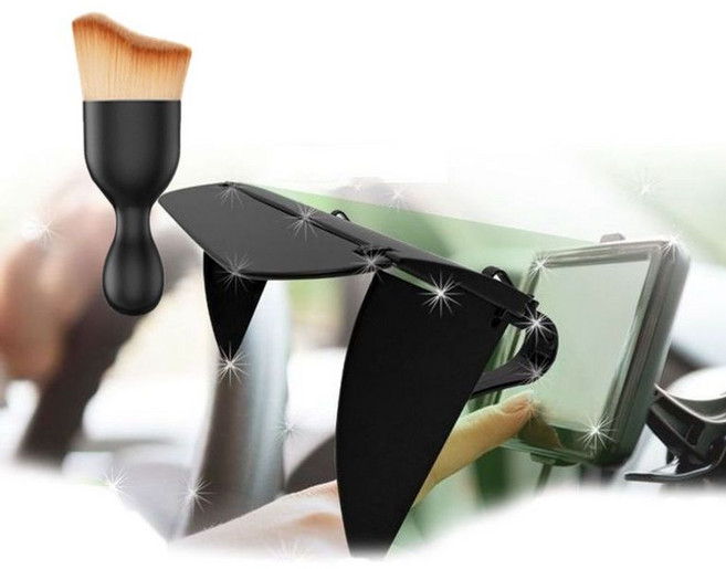 자동차 햇빛 가리개 네비게이션 8in 차량 커튼 기본형 다용도 먼지 브러쉬 세트, 본상품, 1개