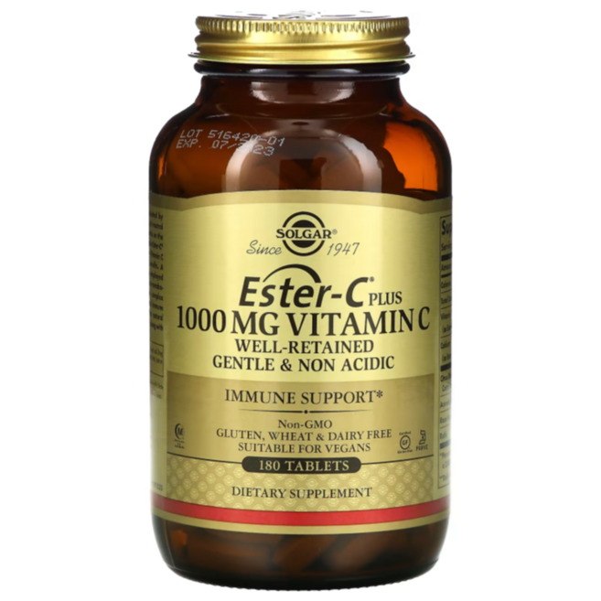 솔가 Solgar Ester-C 플러스 비타민C 1 000mg 180정, 1개