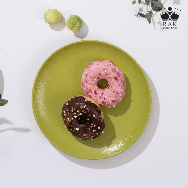 [락포슬린] RAK 퓨전 네오퓨전토닉 플랫 플레이트 접시 키위그린 18cm