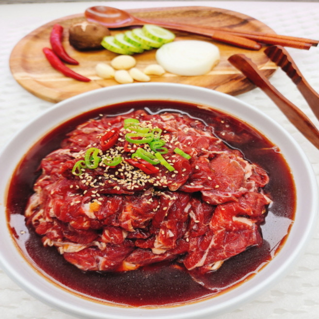 [현성축산] 냉장 꽃등심 양념소불고기 600g, 2개