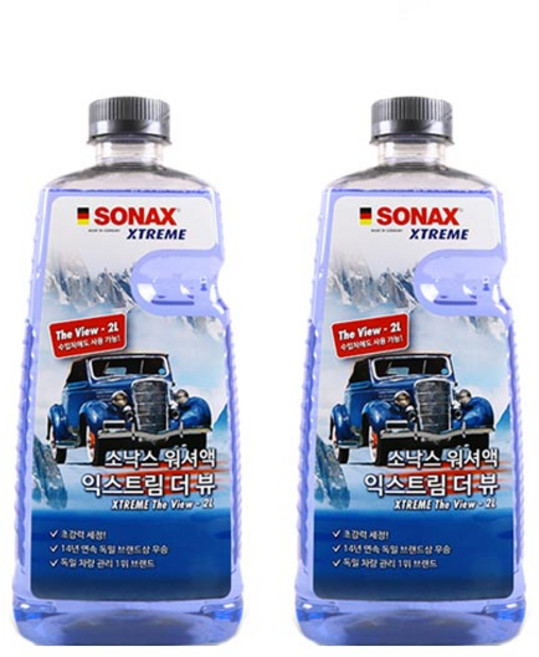 소낙스 익스트림 워셔액 더 뷰, 2L, 2개