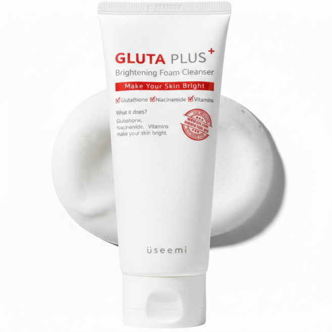 유씨미 글루타 플러스 브라이트닝 폼 클렌저, 1개, 150ml