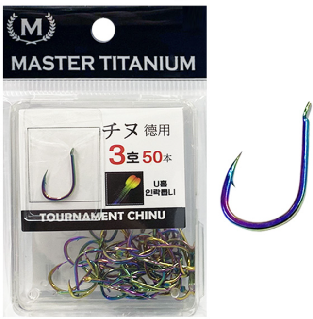 마스터 티타늄 감성돔 바늘 토너먼트치누 50개입, 1개