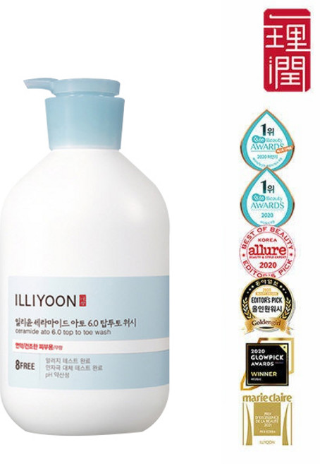 일리윤 세라마이드 아토 6.0 탑투토 바디워시 무향, 1L, 1개