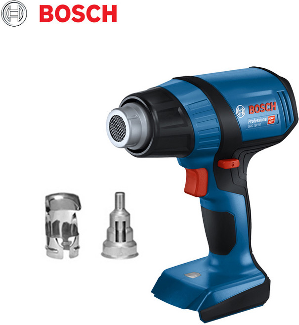 보쉬 GHG18V-50 충전열풍기 18V 본체 300도~500도 노즐2종포함 닥트 수축튜브, 1개