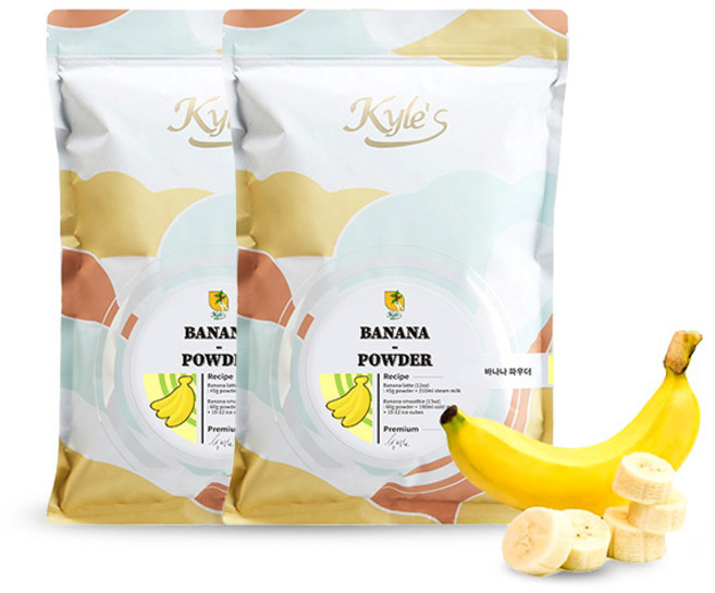 카일스 바나나 카페 파우더 1kg 분말, 1개입, 2개