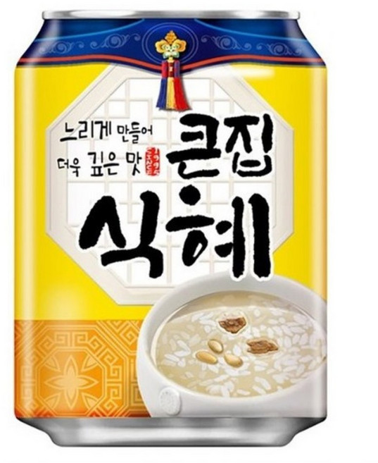 해태음료 큰집식혜 238mlx72캔, 238ml, 1개