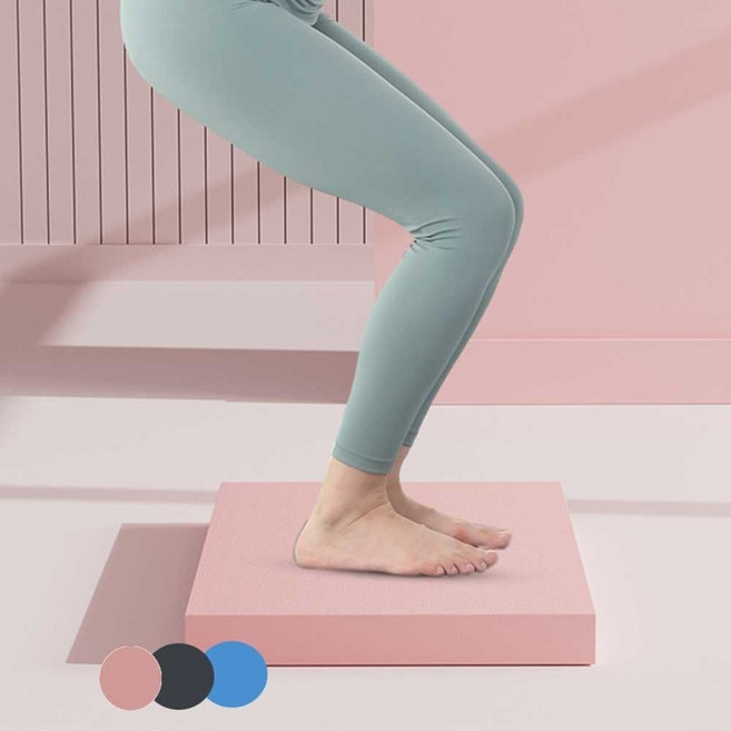 데드리프트 충격흡수 소음 차단 블록 매트 플랭크 헬스 밸런스 패드 대형(40x30x5cm) 3color, 핑크 대 40x33x5cm, 1개