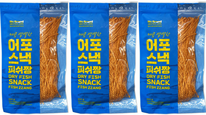 노브랜드 어포스낵 피쉬짱, 3개, 200g