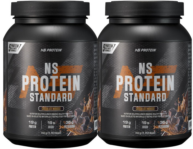 NS 프로틴 스탠다드 초코맛 450g 헬스보충제 단백질보충제, 2개