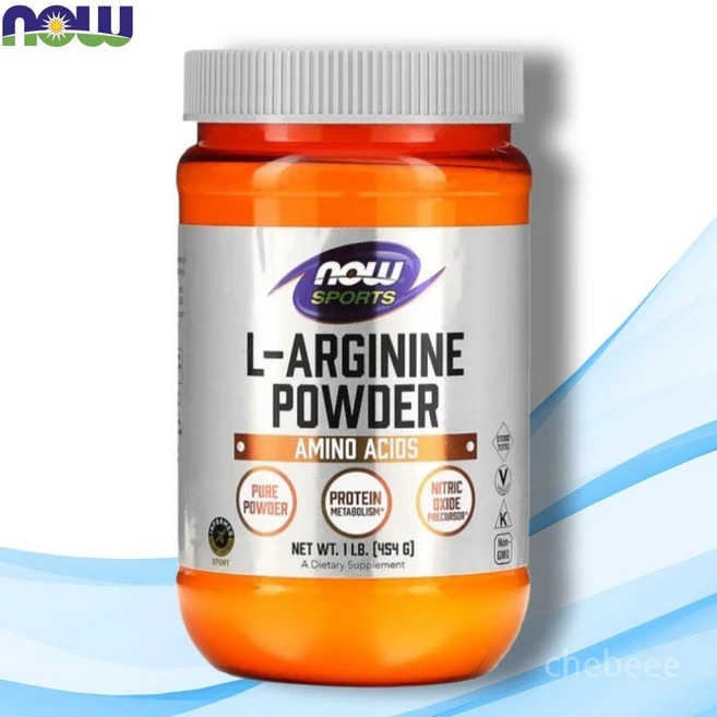 NOW Food 스포츠 L-아르기닌 분말 1파운드(454g) 나우푸드, 454g, 1개 - 쿠팡