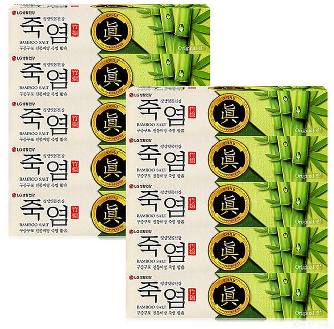 죽염 오리지날 진 치약 160g 10개, 16g