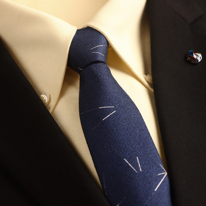 男士領帶 休閒商務 輕奢拉鍊免打結7cm窄款酒紅色新郎結婚禮盒