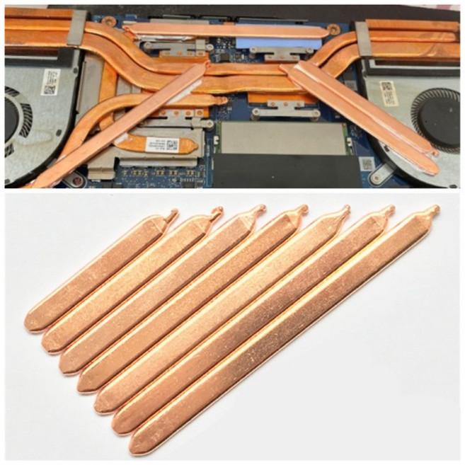 순수 구리 CPU GPU RAM 히트 파이프 튜브 노트북 라디에이터 쿨러 플랫 싱크 컴퓨터 직송 60mm-300mm 1, 16 80mm