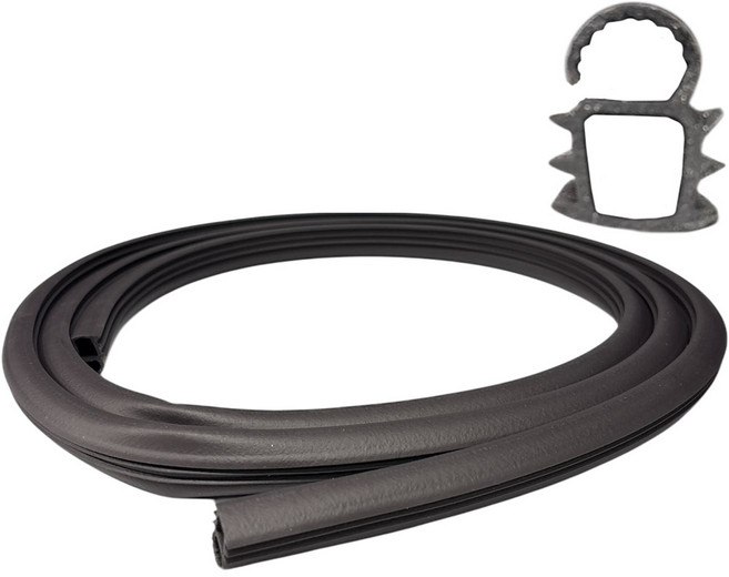 국일 국산 화재방지 난연 3단 현관문 도어패킹 날개형 2.1m 블랙, 1개