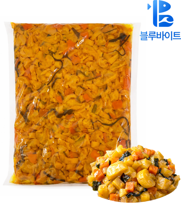 츠케모노 일본 무절임 1kg 하리츠케 밑반찬, 1
