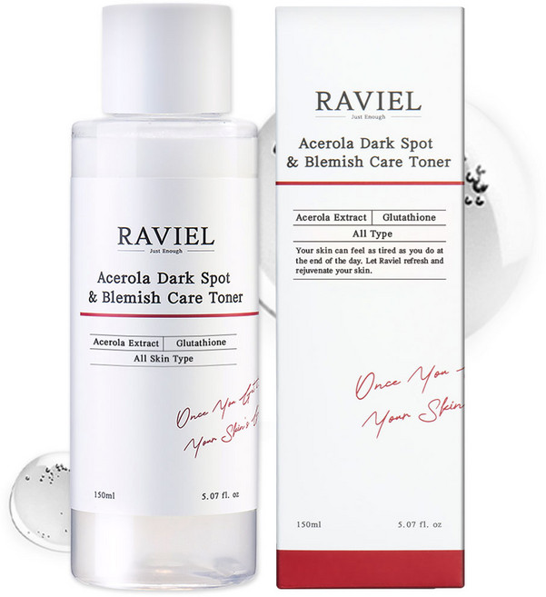 RAVIEL 아세로라 잡티 앤 기미 케어 토너, 1개, 150ml