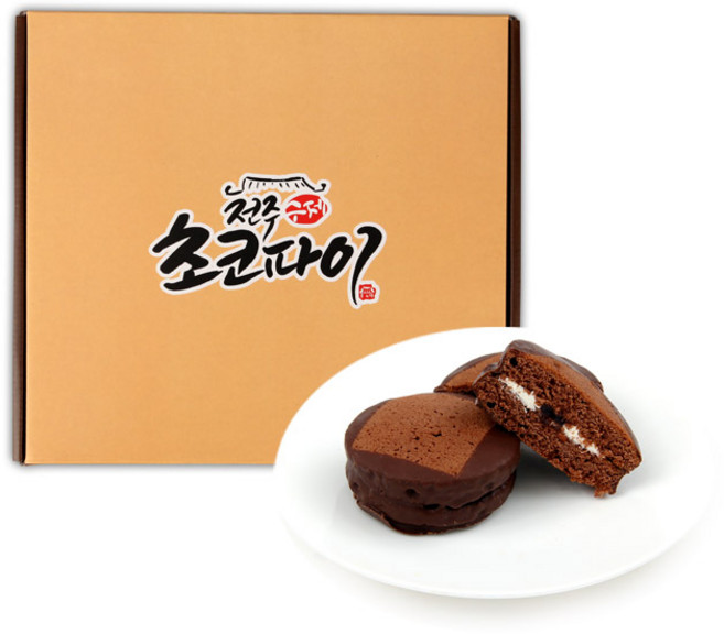 수제 전주 초코파이 선물세트 15개입 / 박스포장 / 전주 초코파이, 70g, 15개