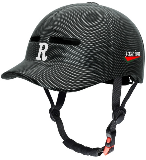 당일배송 FOOI 어반 경량 안전헬맷 자전거 스케이트보드 롤러스케이팅 라이딩 캡, M, 블랙