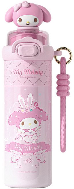 크로스 보더 산리오 2in1 텀블러 510밀리미터, 1개, 510ml, 510ml 마이멜로디