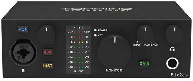 toppinge2x2 TOPPING E2x2 오디오인터페이스 보컬 홈레코딩 OTG 오디오, 9. 화이트(E2x2) + 케이블 2종
