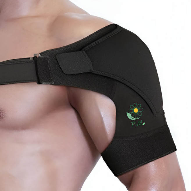 픽 마스터 어깨 압박 밴드 보호대 남녀 공용 블랙, 1개