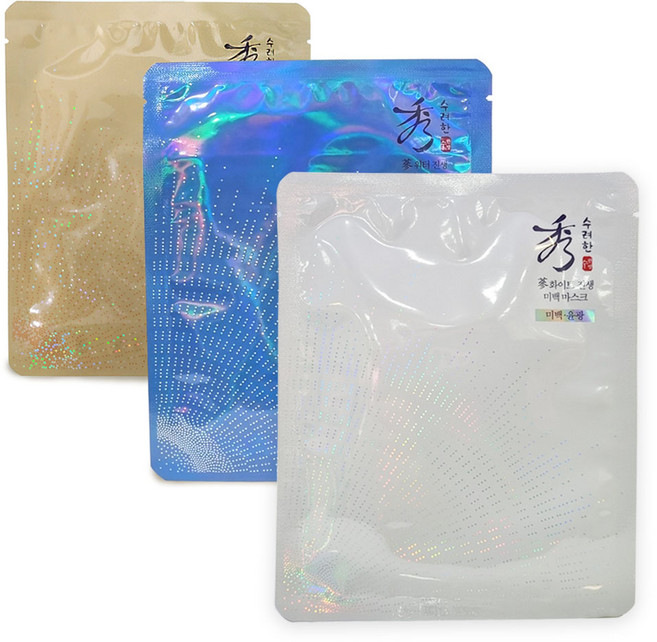 수려한 화이트 진생 미백 마스크 33ml / 워터 진생 보습 마스크, 1개입, 1개