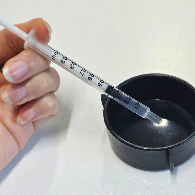 뉴런렙타일 레오파드게코 크레스티드게코 파충류 피딩 주사기 1ml