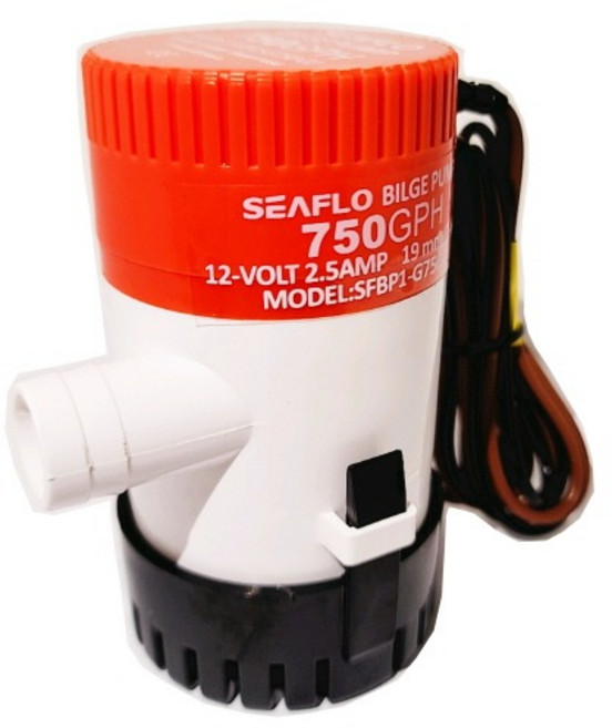 SEAFLO 수동 빌지펌프 750GPH 사용전압 DC12V / DC24V 선택가능 수중펌프, DC 12V, DC12V_전용호스(1M)