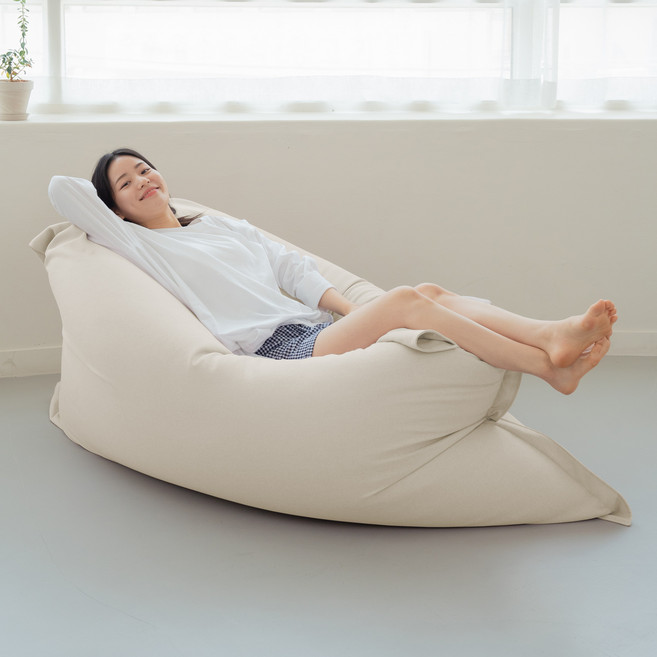 LINU리누 린온빈백 EPP 생활방수 소파, 바닐라