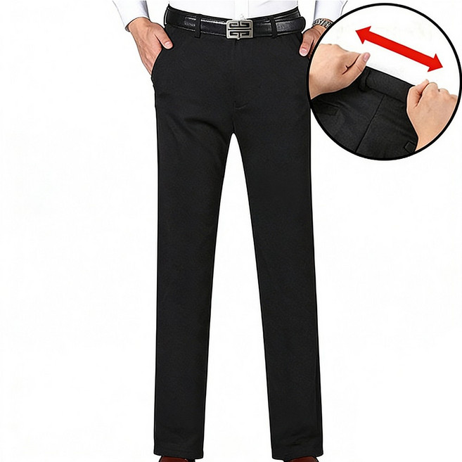 차쿠 4계절 남성 중년 정장바지 기지바지 스판바지 아빠 아저씨 바지 출퇴근 바지 빅사이즈 (사계절 겨울 기모)