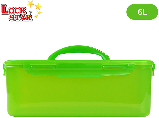 락스타 미라클린 락6호(소 중 대) 전자렌지 진공 밀폐용기 신선야채 냉동밥보관 6L, 2개, 락6호(소)